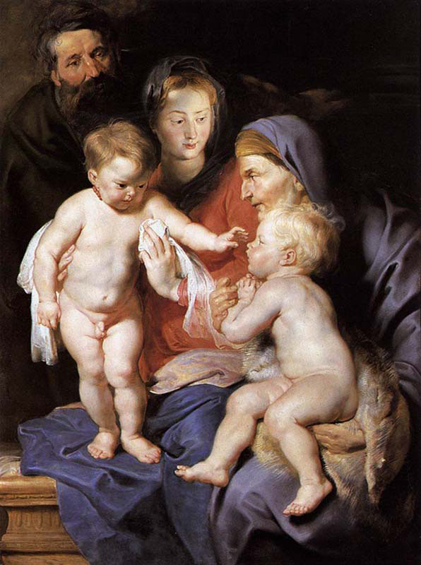 The Holy Family with Saints Elizabeth and John the Baptist 
